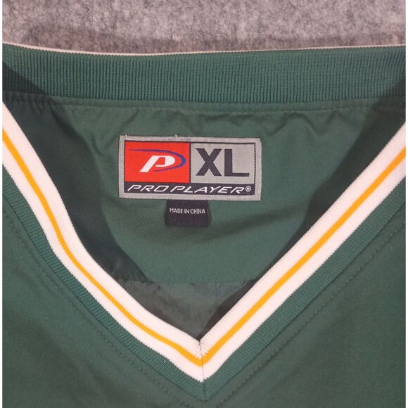 Colorado State Rams Windbreaker Pullover Green Spellout Pro Player Sz XL NCAA - Picture 3 of 10